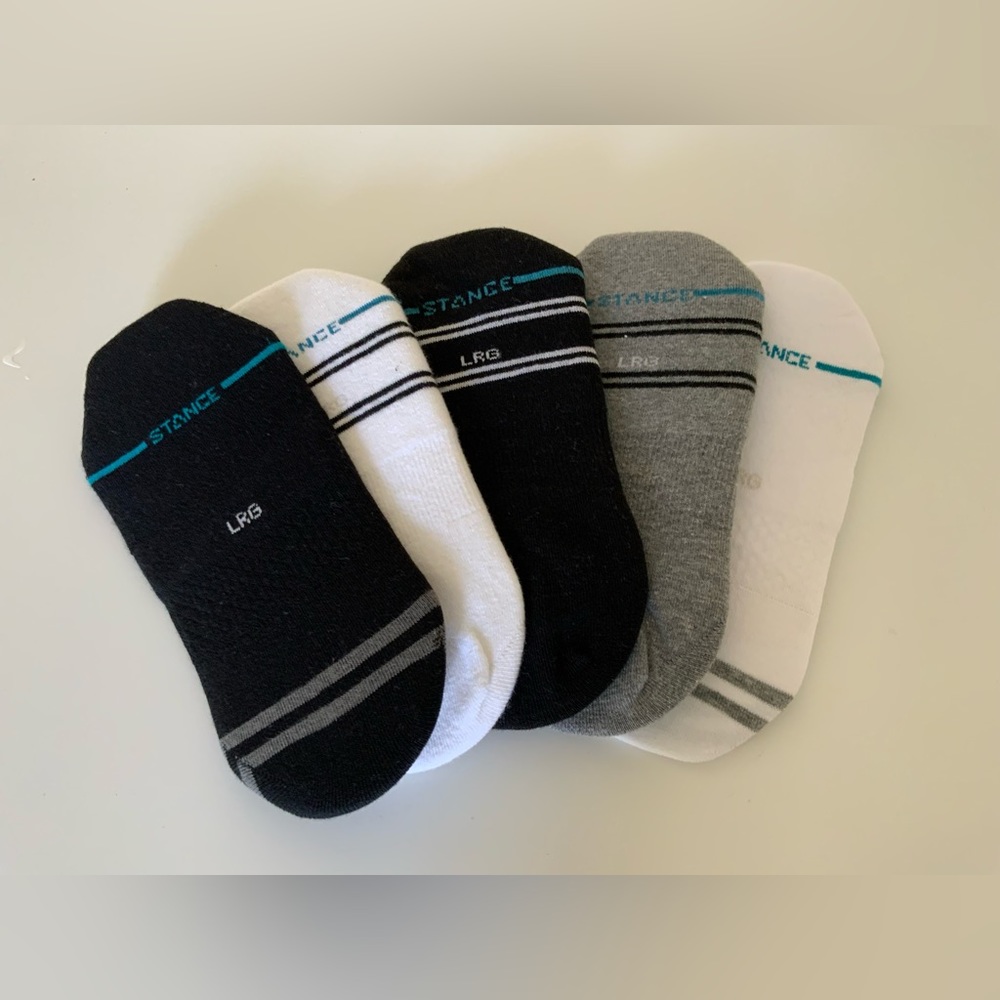 (5) Stance Solids No Show Basic Socks - image 3